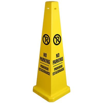 No Parking Cones — Plastic