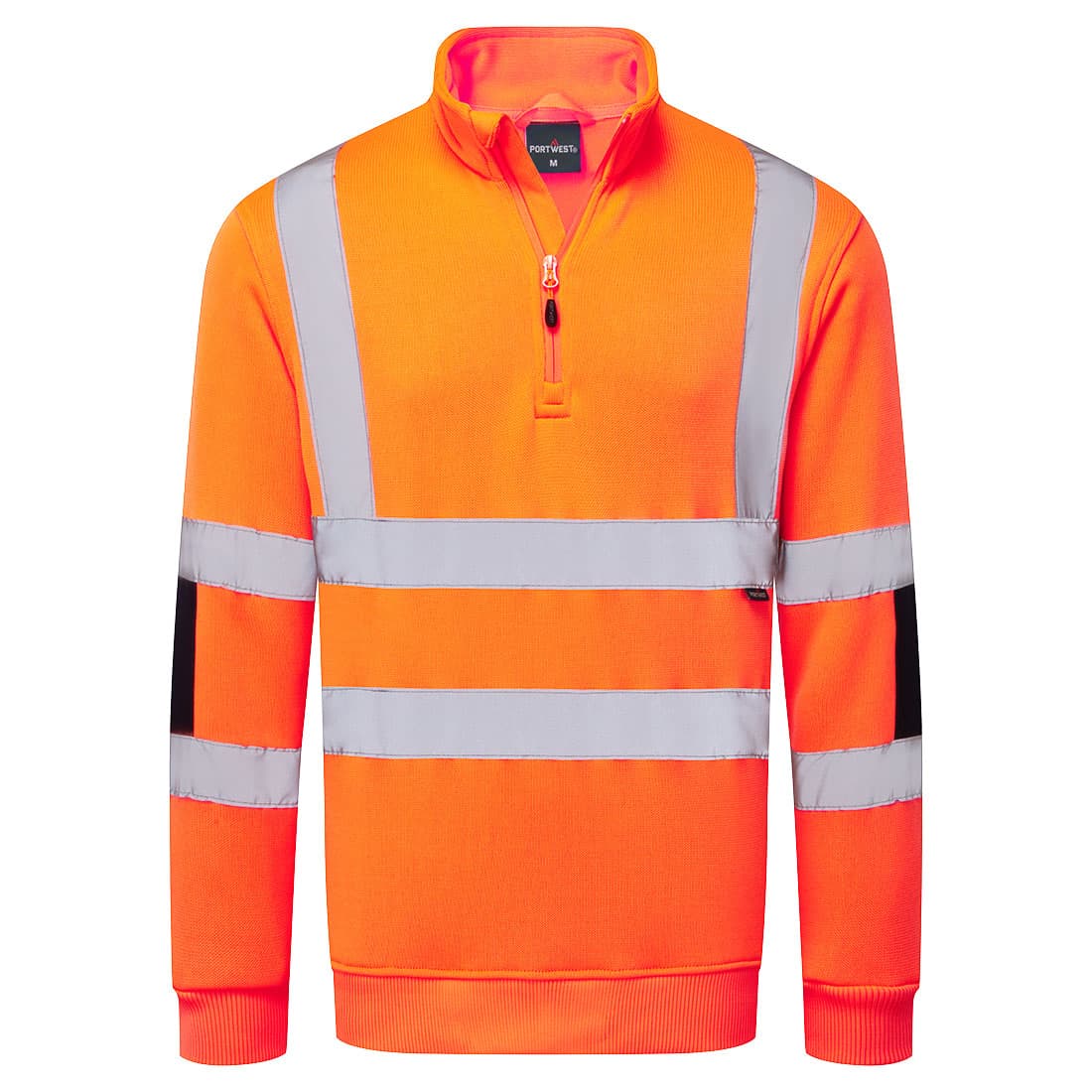 Hi-Vis Knitted Half Zip Sweatshirt