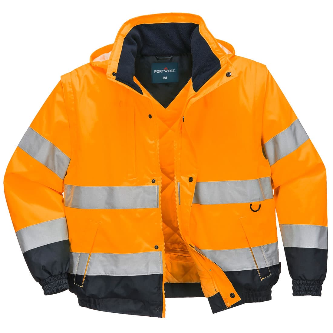 Hi-Vis 2-in-1 Contrast Bomber Jacket